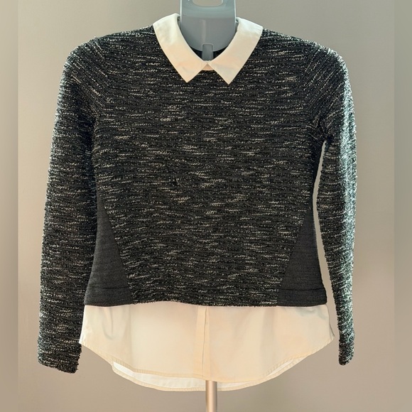 Maison Jules Layered Sweater Top – Size XS - Picture 2 of 7